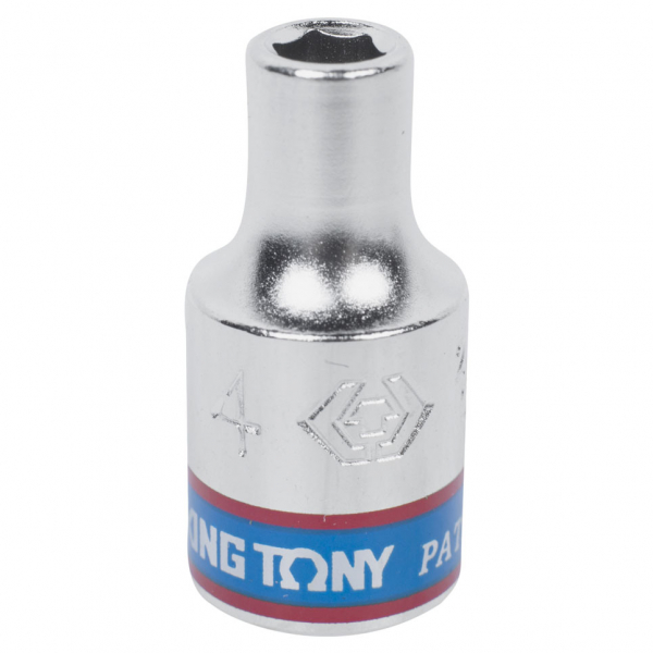 Головка торцевая стандартная шестигранная 1/4", 4 мм KING TONY 233504M