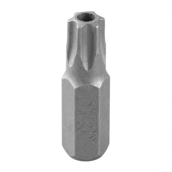 Вставка (бита) торцевая 10 мм, Torx, Т50, L = 36 мм, с отверстием KING TONY 163650U