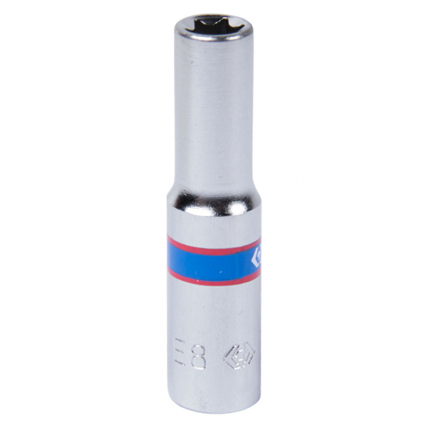 Головка торцевая TORX Е-стандарт 1/4", E8, L = 50 мм KING TONY 227508M