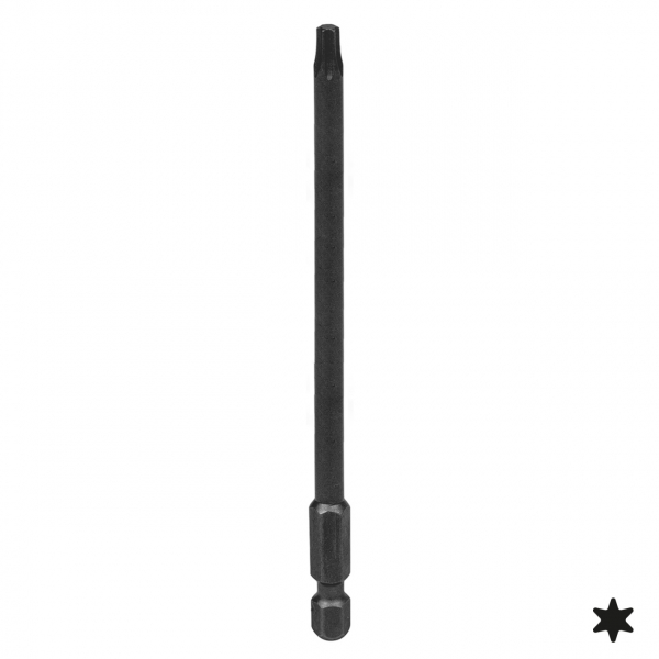 Вставка (бита) торцевая 1/4", Torx, Т25, L = 110 мм, для шуруповерта KING TONY 711125T