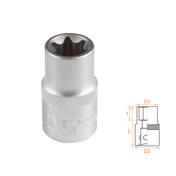 Головка торцевая TORX Е-стандарт 1/2", E16 AFFIX AF00043016