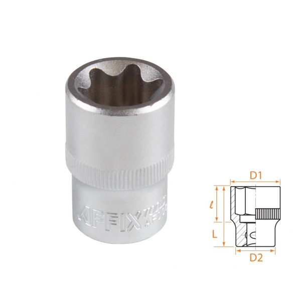 Головка торцевая TORX Е-стандарт 1/2", E22 AFFIX AF00043022